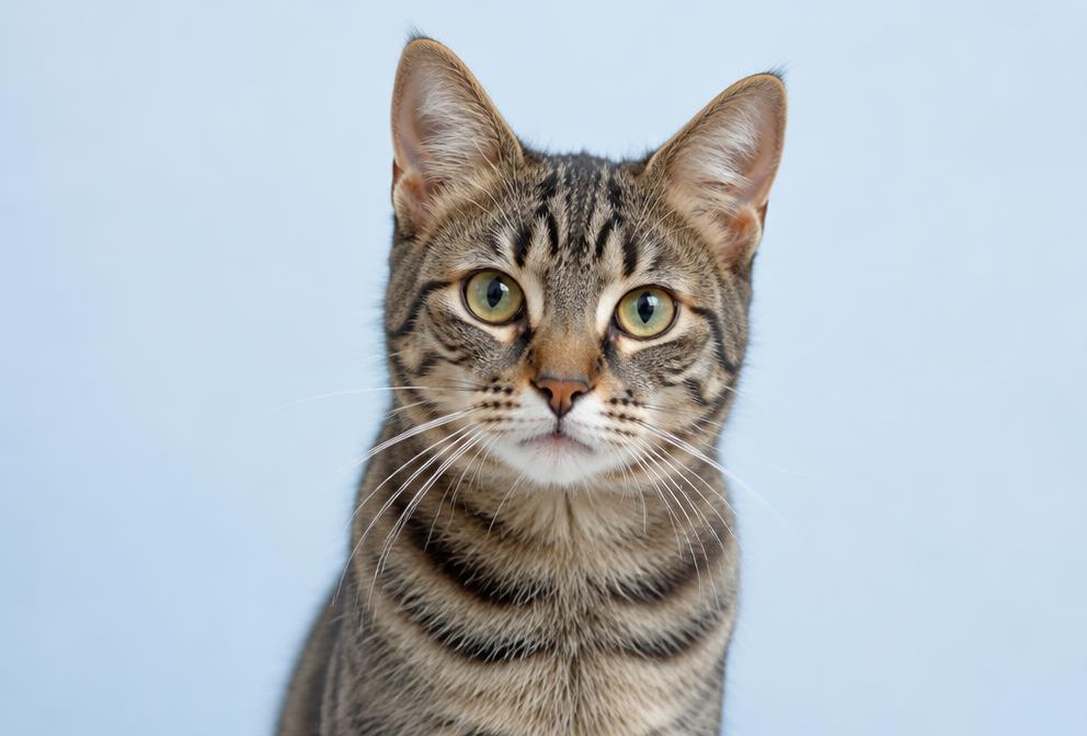 Tabby cat portrait
